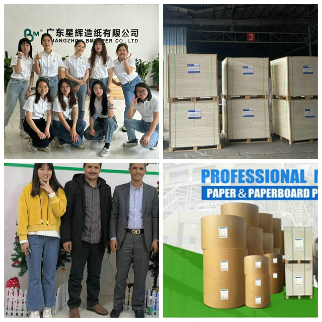 70gsm 80gsm 90gsm 내유성은 음식 포장에 PE 코트지 묶음을 갈변시킵니다
