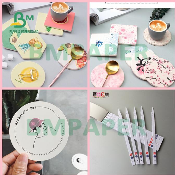280gsm 300gsm 월드컵 밑받침 이사회 완전히 액체 성능을 흡수합니다