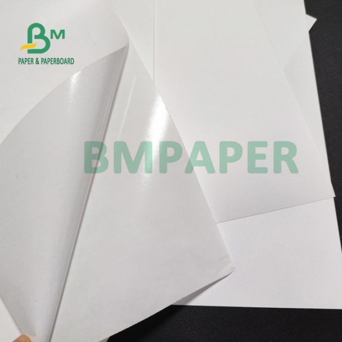 80gsm 세미 - 의약품 라벨 70 Ｘ 100 센티미터 동안 광택이 나는 셀프 접착제 감열지