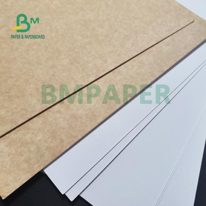 포장 빵 70 Ｘ 100 센티미터 동안 325gsm 획일적 하얀 코팅된 크라프트지 후방 용지
