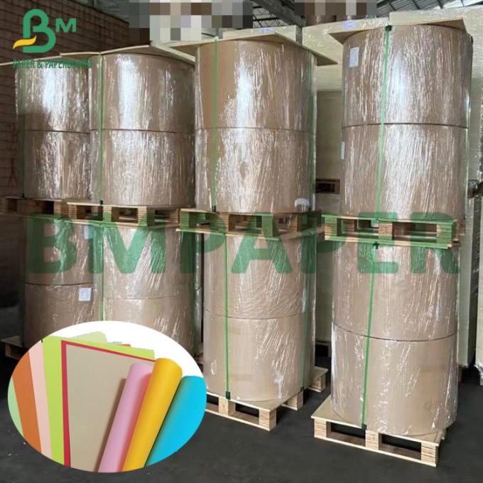 100gsm - 250gsm 화려한 도금되지 않은 도안지 1350 밀리미터 폭 DIY 색견본 카드