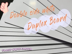 1mm 540gsm 흰색 판지 양면 흰색 코팅 이중 보드