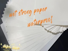 맥주 라벨을 위한 65gsm 흰색 방수 한쪽 코팅 수건성 종이