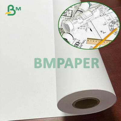2 핵심 흰색 잉크 분사 공학 종이 20# CAD 결합 롤  24 Ｘ 300ft