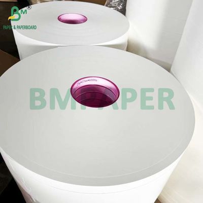 34mm x 6000m 흰색 MG 종이 롤 25g 26g 플라스틱 빨대를 포장하기 위해