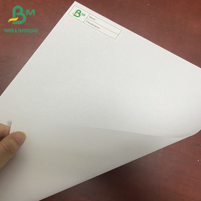 55gsm 58gsm 60gsm 벌충 하얀 부착 페이퍼 롤은 펄프 재료를 재활용했습니다