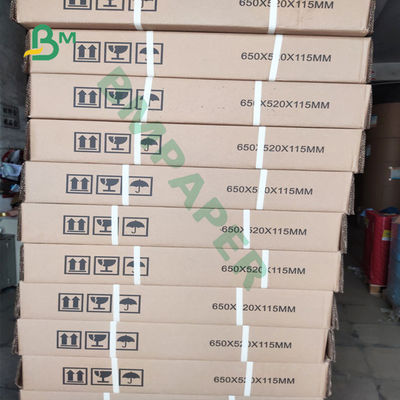 매끄러운 도금되지 않은 36 Ｘ 500' 하얀 회사채 플로터 페이퍼 롤  3 핵심