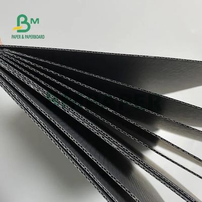 Ｅ Ｆ 플루트 검은 파상지 판지로 만드는 110gsm 120gsm 150gsm 두께