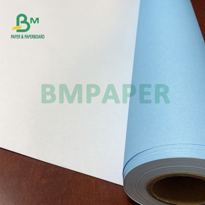 공학 610 밀리미터 Ｘ 150m을 위한 80gsm 일 측 푸른 CAD 플로터 종이