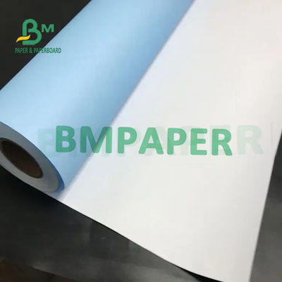 80gsm 20lb 일 측면 / 양측 사이드는 플로터 페이퍼 롤 디지털 프린팅을 청색화합니다