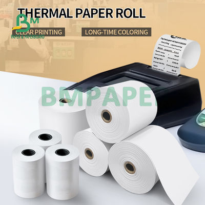 BPA는 출납원 영수증 80mm 57mm를 위한 65gsm 열 인쇄 기계 종이 목록을 해방합니다