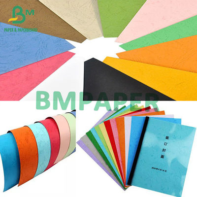 텍스처 된 종이 110gsm 150gsm 230gsm 인쇄 가능 다채로운 표지 종이 처녀 펄프 시트