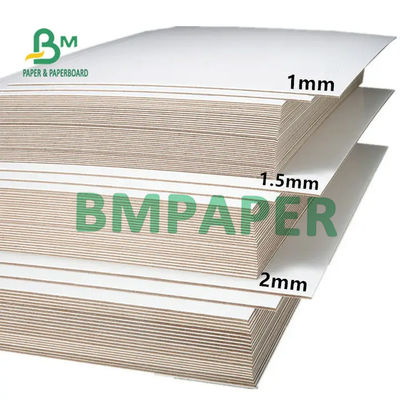 1mm 1.5mm 2.0mm Claycoated Board 2면 화이트 카드보드 회색 중 31 ′′ X 43 &quot; 787mm X 1092mm