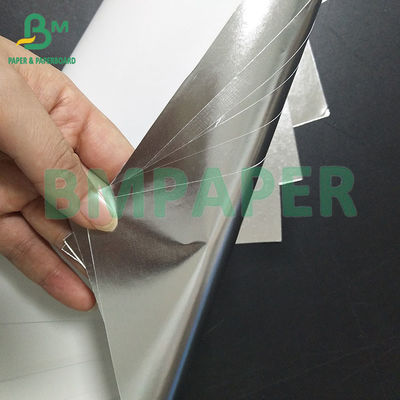 금과 은 두 가지 색 맥주 라벨 젖은 강도 접착 스티커 종이 70gm 롤