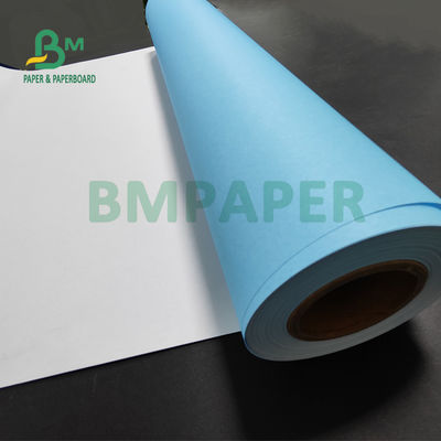 80g 파란색 종이 롤 하얀 뒷면 CAD 공학 도면 880mm X 150m 3' 코어
