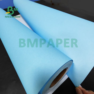 80g 파란색 종이 롤 하얀 뒷면 CAD 공학 도면 880mm X 150m 3' 코어