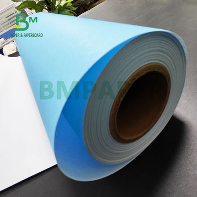 80g 파란색 종이 롤 하얀 뒷면 CAD 공학 도면 880mm X 150m 3' 코어