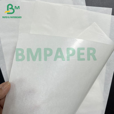 45gsm + 10gsm 한쪽 반짝이는 PE 코팅 된 흰색 햄버거 포장 종이 살육 종이