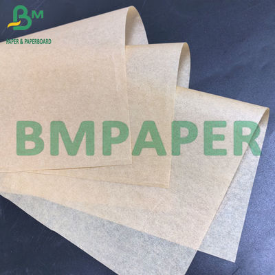 35gm 단면 반짝이는 MG 골든 브라운 리브드 크래프트 종이 롤 포장용