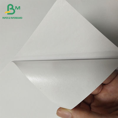 80GSM 백색 단일 반짝이는 한쪽 코팅 라벨 종이