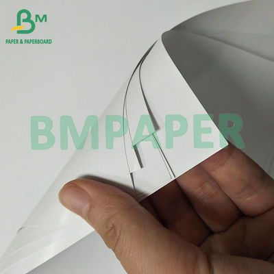 80GSM 백색 단일 반짝이는 한쪽 코팅 라벨 종이