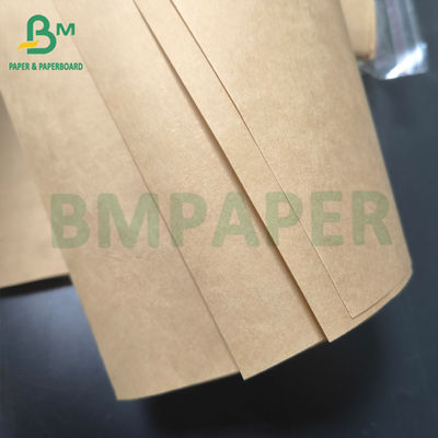 갈색과 흰색 고탄력 자루 크래프트 종이 80gm 90gm 확장 가능한 크래프트 종이