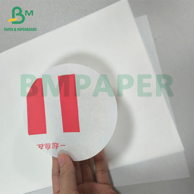 34gm 38gm 50gm 흰색 지방 저항 종이 식품 트레이 라인어 종이 롤