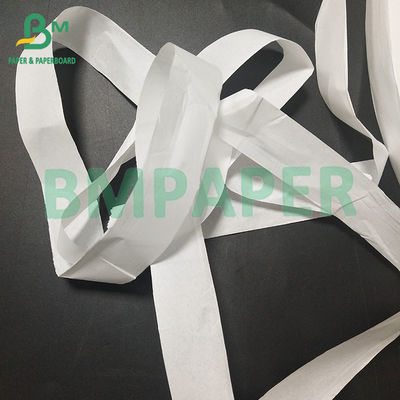 28gm 24gm 식품 등급 흰색 빨대 포장 종이 30mm 44mm