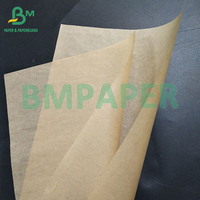 40gm 브라운 식품 등급 지방 방지 종이 햄버거 포장품 롤 키트 7