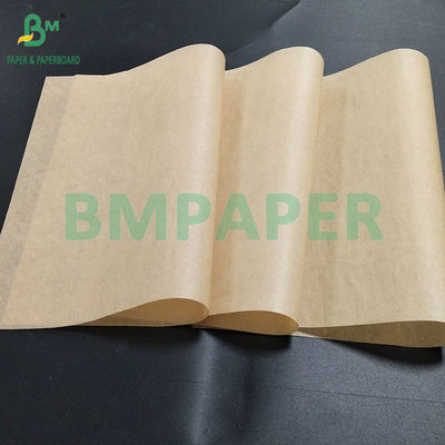 40gm 브라운 식품 등급 지방 방지 종이 햄버거 포장품 롤 키트 7