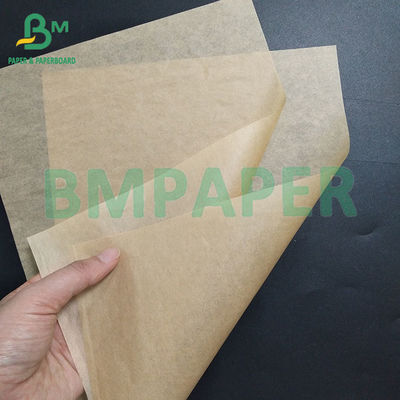 40gm 브라운 식품 등급 지방 방지 종이 햄버거 포장품 롤 키트 7