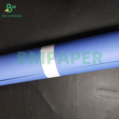 18&quot; 20LB 단면 보라색 파란색 CAD 플로터 페이퍼 2&quot; 코어