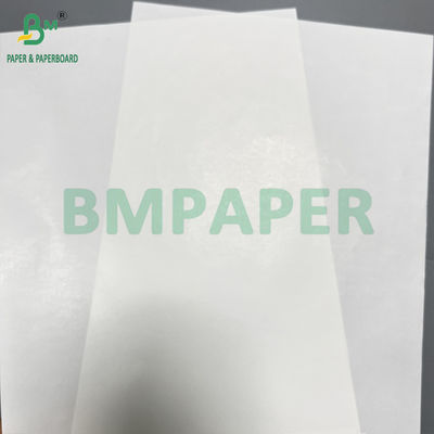 한쪽 반짝이는 62 65 GSM 흰색 젖은 - 라벨 제조를위한 강도 종이 롤