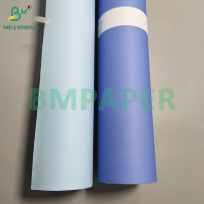 20LB 24&quot; 단면 밝은 파란색 보라색 CAD 플롯터 엔지니어링 채권 종이 롤