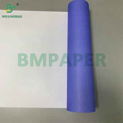 24' X 150ft 한쪽 보라색 파란색 20파운드 CAD 채권 종이 롤 2' 코어
