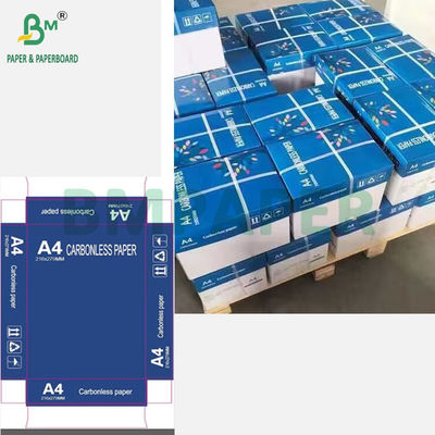 60gm 70gm 탄소 없는 종이 A4 NCR 종이 청구서 수신 시트 다채색