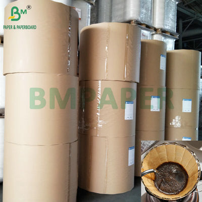 50gm 천연 갈색 및 흰색 커피 필터 종이 500mm - 1500mm 너비
