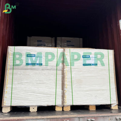 BMPAPER 액체 방지 흰색 및 갈색 PE 코팅으로 겹쳐진 컵 스톡 종이