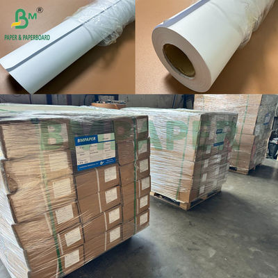 80gm 흰색 그래프 종이 롤 1220mm 폭 X 150m 길 3 &quot;코어 OEM 카튼 포장