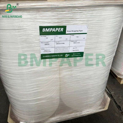 28gm 백색 빨대 포장 종이 22mm 25mm 28mm 33mm 35mm 50mm X 7000m