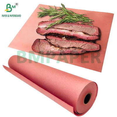 60gm 65gm 피치 살육 종이 음식 포장 종이 BBQ를 위해 고기를 흡연