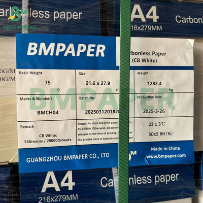 CB 흰색 CF 파란색 CFB 분홍색 75GSM NCR 종이 500 장