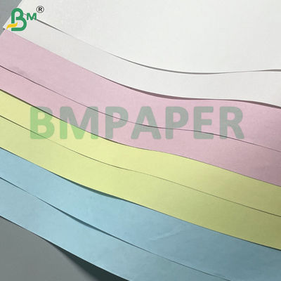 48g 80gsm 흰색 / 분홍색 / 다채로운 NCR 탄소 없는 복사 종이 편지 크기 8.5 &quot;x11&quot; &amp; 8.5 &quot;x14&quot; 화물 및 양식 검은색 이미지