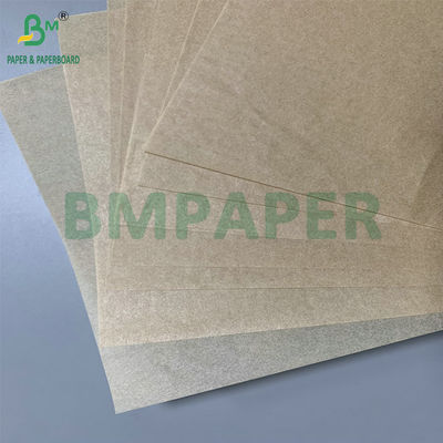 30gm 40gm 브라운 베이킹 페르그먼트 종이 듀얼 사이드 실리콘 덤보 롤