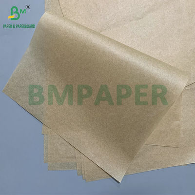 30gm 40gm 브라운 베이킹 페르그먼트 종이 듀얼 사이드 실리콘 덤보 롤