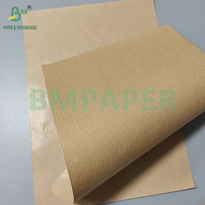 50gm 60gm 일면 화려한 갈색 줄무늬 Kraft 종이 식품 포장용