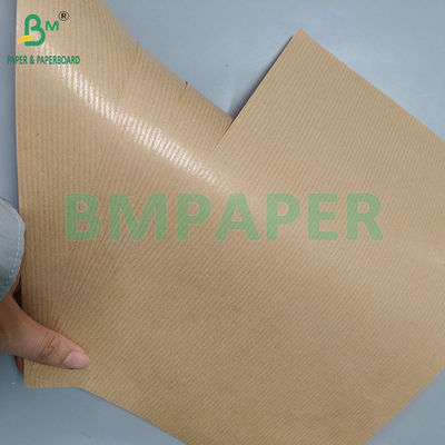 50gm 60gm 일면 화려한 갈색 줄무늬 Kraft 종이 식품 포장용