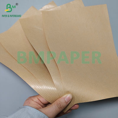 50gm 60gm 일면 화려한 갈색 줄무늬 Kraft 종이 식품 포장용