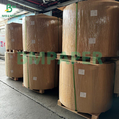 50gm 60gm 일면 화려한 갈색 줄무늬 Kraft 종이 식품 포장용