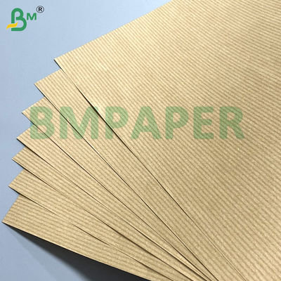 60gm 단면 매끄러운 화려한 갈색 줄무늬 Kraft 종이 포장용 식품 공예품 / DIY